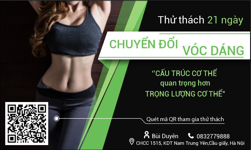 THƯ MỜI - THAM GIA THỬ THÁCH 21 NGÀY CHUYỂN ĐỔI VÓC DÁNG